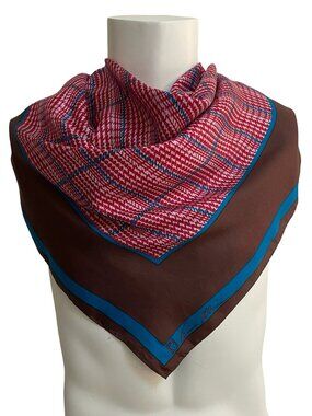 Anne Klein Silk Scarf Made in Japan 🇯🇵 35x34